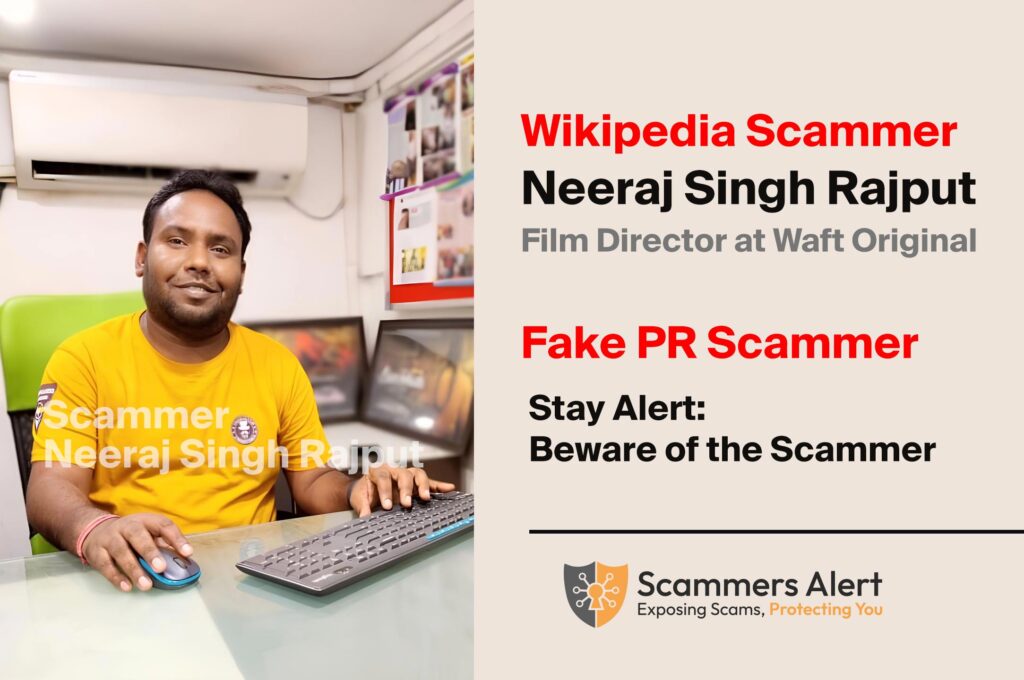 neeraj singh rajput wikipedia scammer - waft studios mumbai